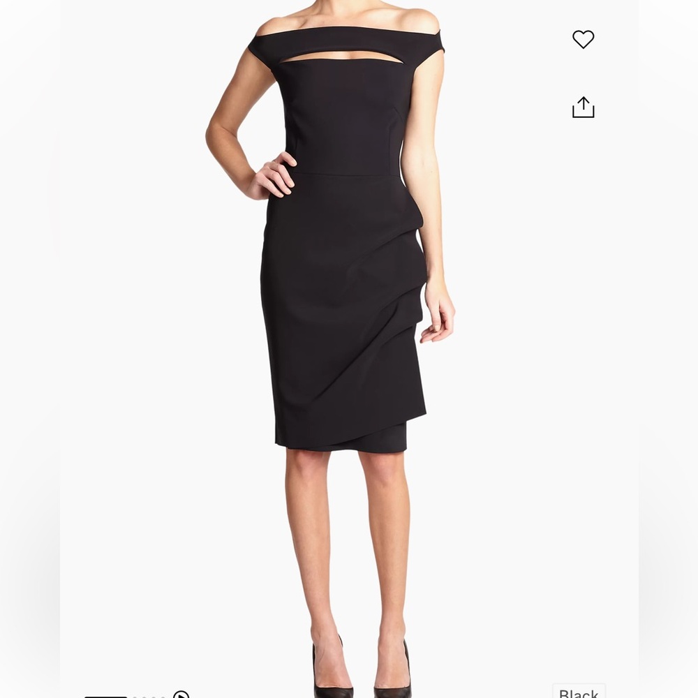 Chiara Boni Black Strapless Dress